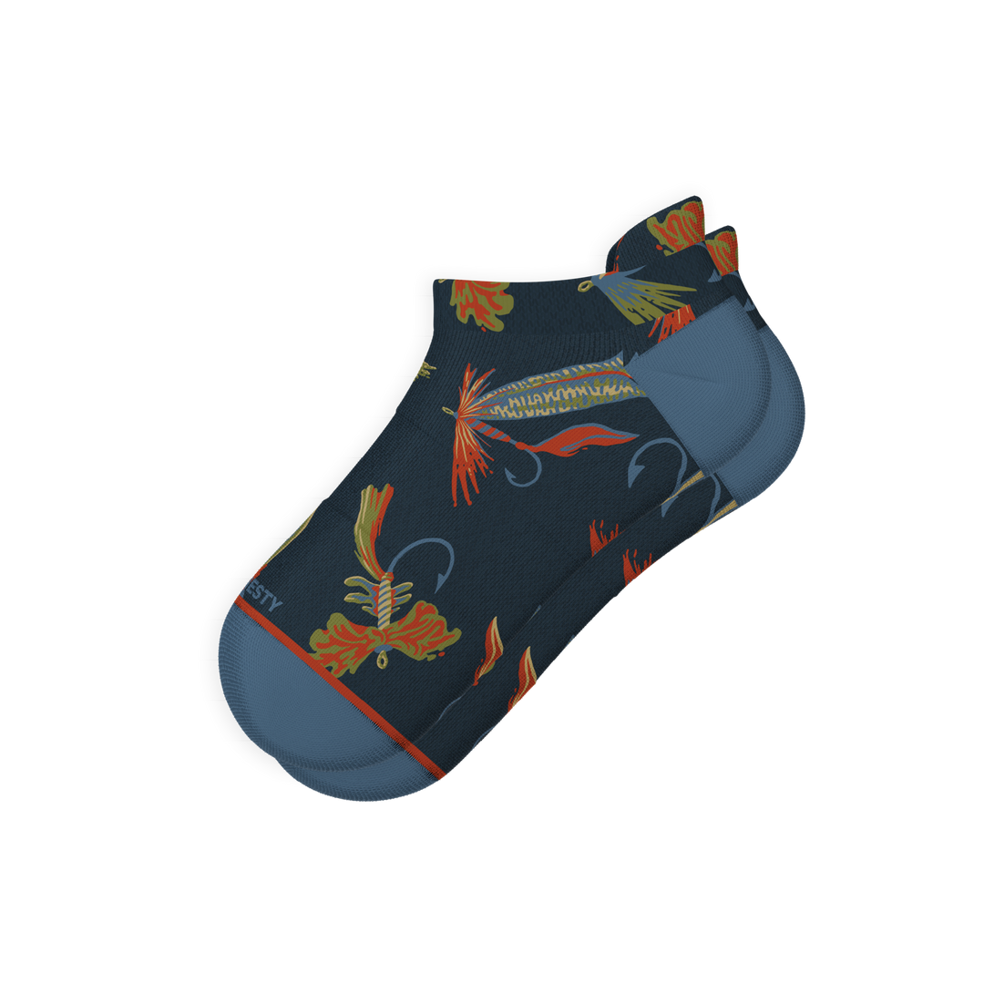 The Dry Fly | Fly Fishing Heel Hammock™ Ankle Socks for Men & Women
