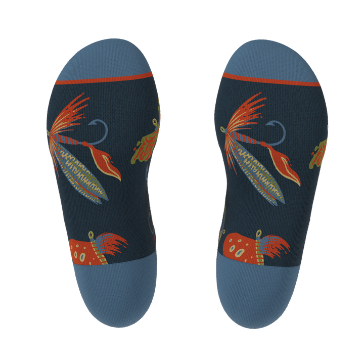 The Dry Fly | Fly Fishing Heel Hammock™ Ankle Socks for Men & Women