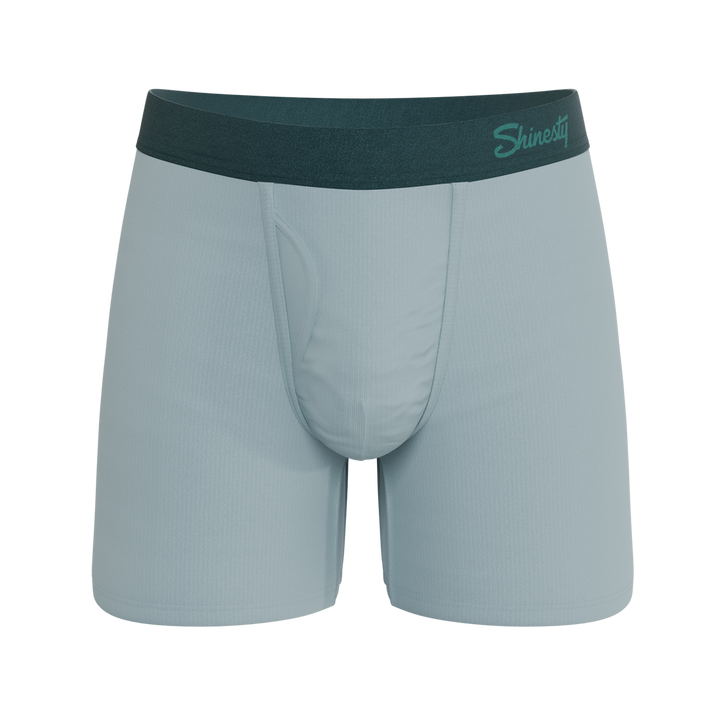 The Dry Ice | Muted Steel Blue Ball Hammock® Pouch Underwear With Fly