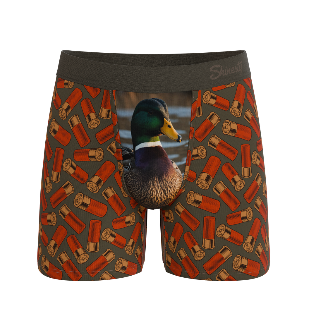 Shinesty The Duck Cover mallard Ball Hammock pouch underwear – men's mallard duck print boxer briefs