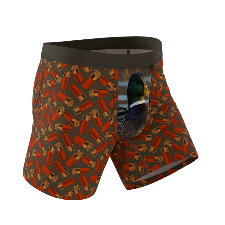 Shinesty The Duck Cover mallard Ball Hammock pouch underwear – men's mallard duck print boxer briefs