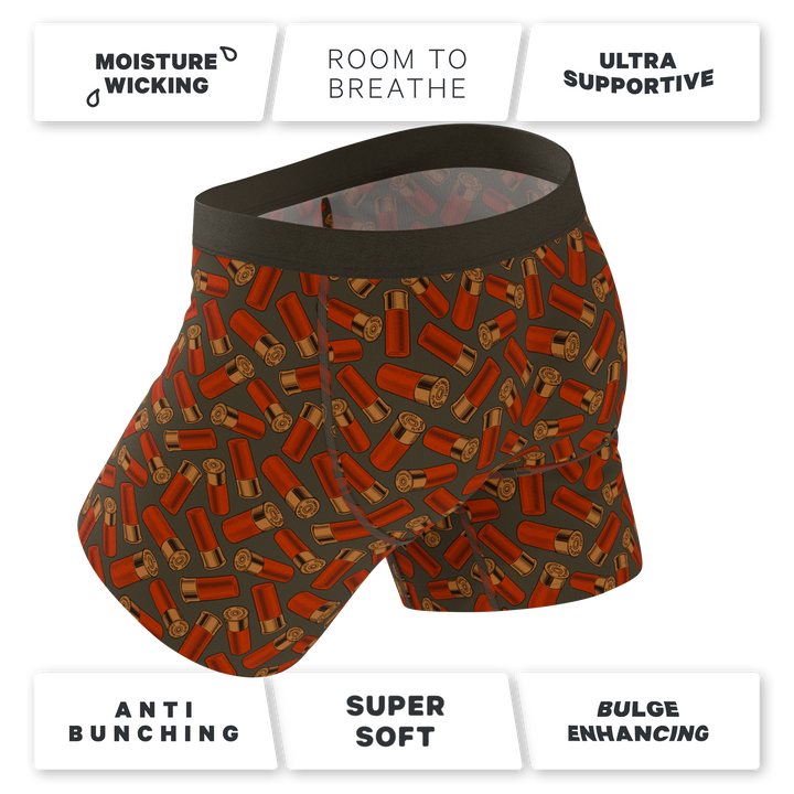 Shinesty The Duck Cover mallard Ball Hammock underwear with fly – men's mallard duck print fly boxer