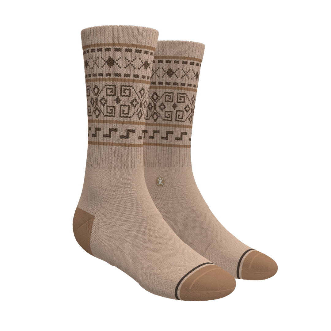 Shinesty "The Dude Abides" Aztec Sweater Heel Hammock™ Crew Socks