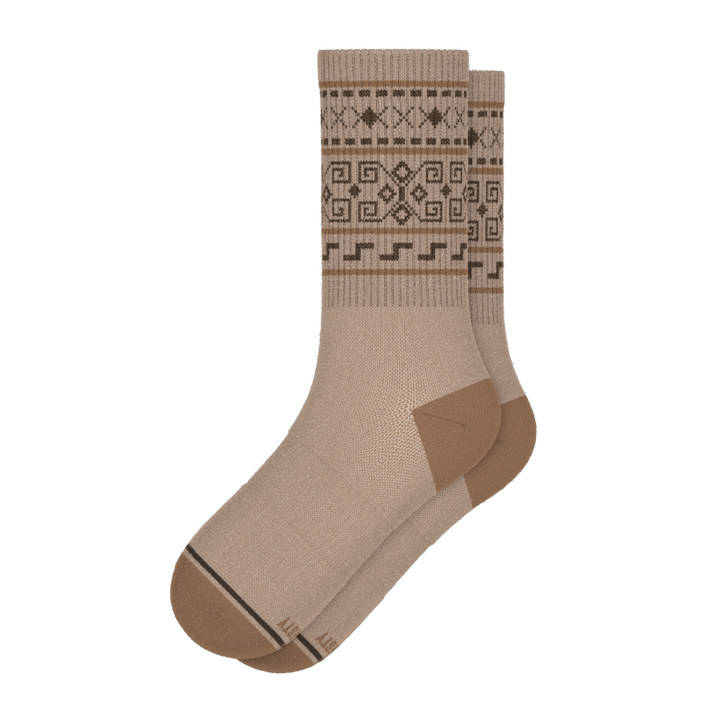 Shinesty "The Dude Abides" Aztec Sweater Heel Hammock™ Crew Socks