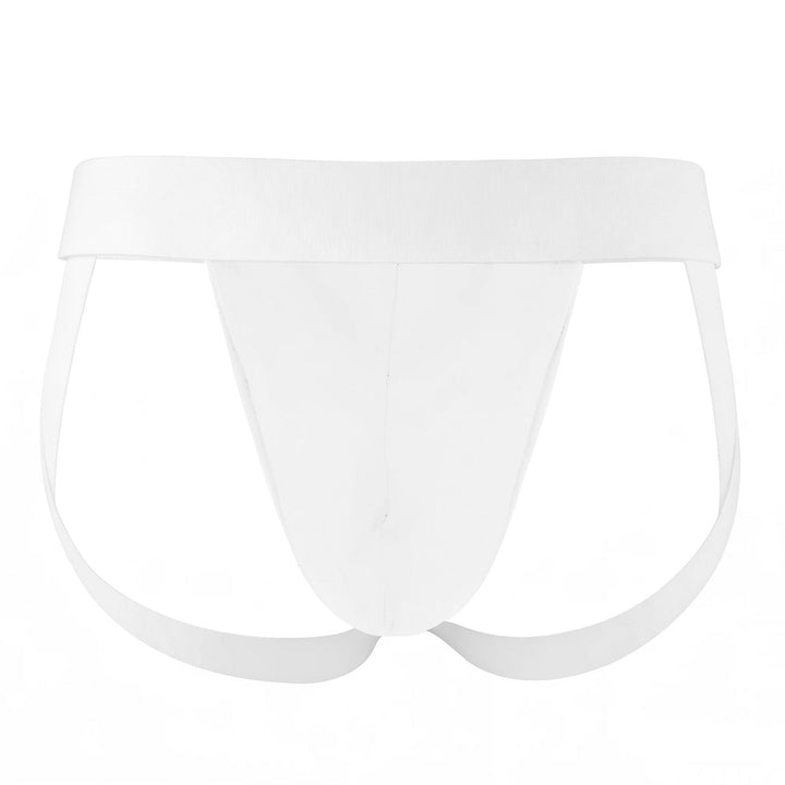 HisJock Snap Jock 2.0 in white – men's snap release removable pouch jockstrap