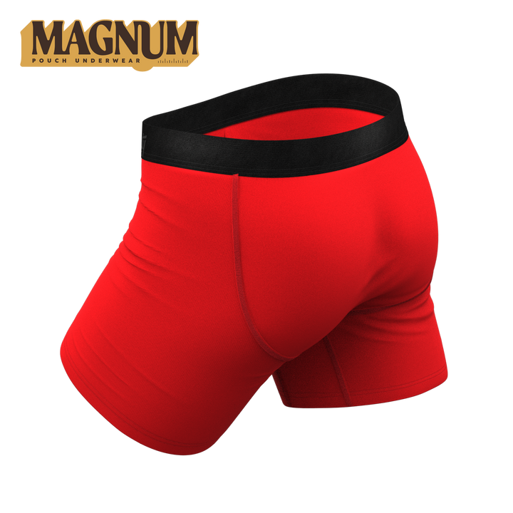 Men's Magnum Big Pouch Boxer Briefs - The Early Risers - Rooster Print