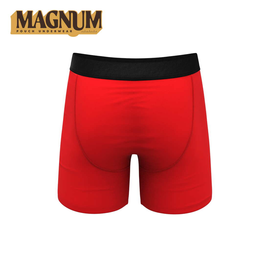 Men's Magnum Big Pouch Boxer Briefs - The Early Risers - Rooster Print