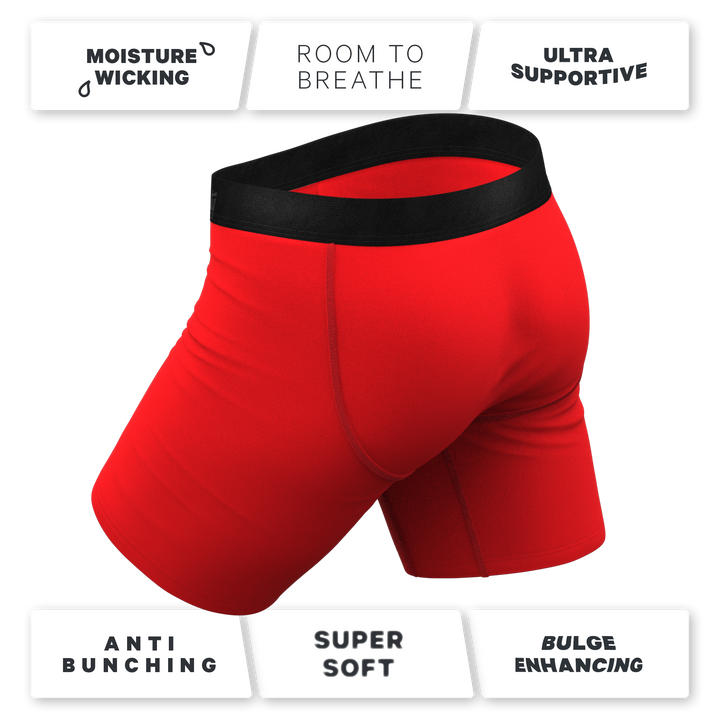 The Early Risers Barnyard Rooster Long Leg Ball Hammock® Boxer Briefs with Fly