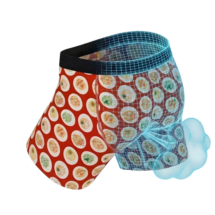 Shinesty The Eggstasy Deviled Egg Ball Hammock® Pouch Underwear - Fart Proof