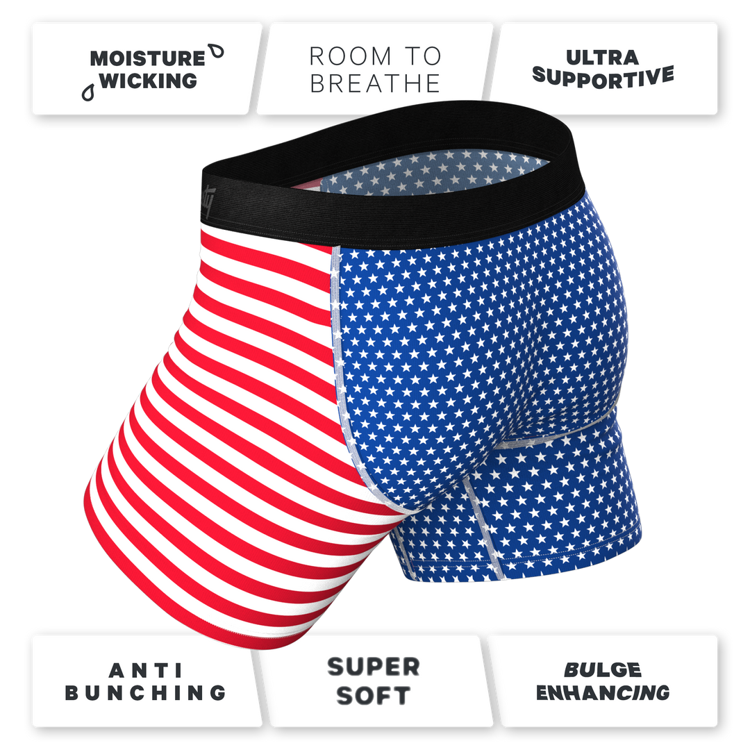 The Ellis Island USA Flag Ball Hammock® Pouch Underwear | Patriotic Comfort