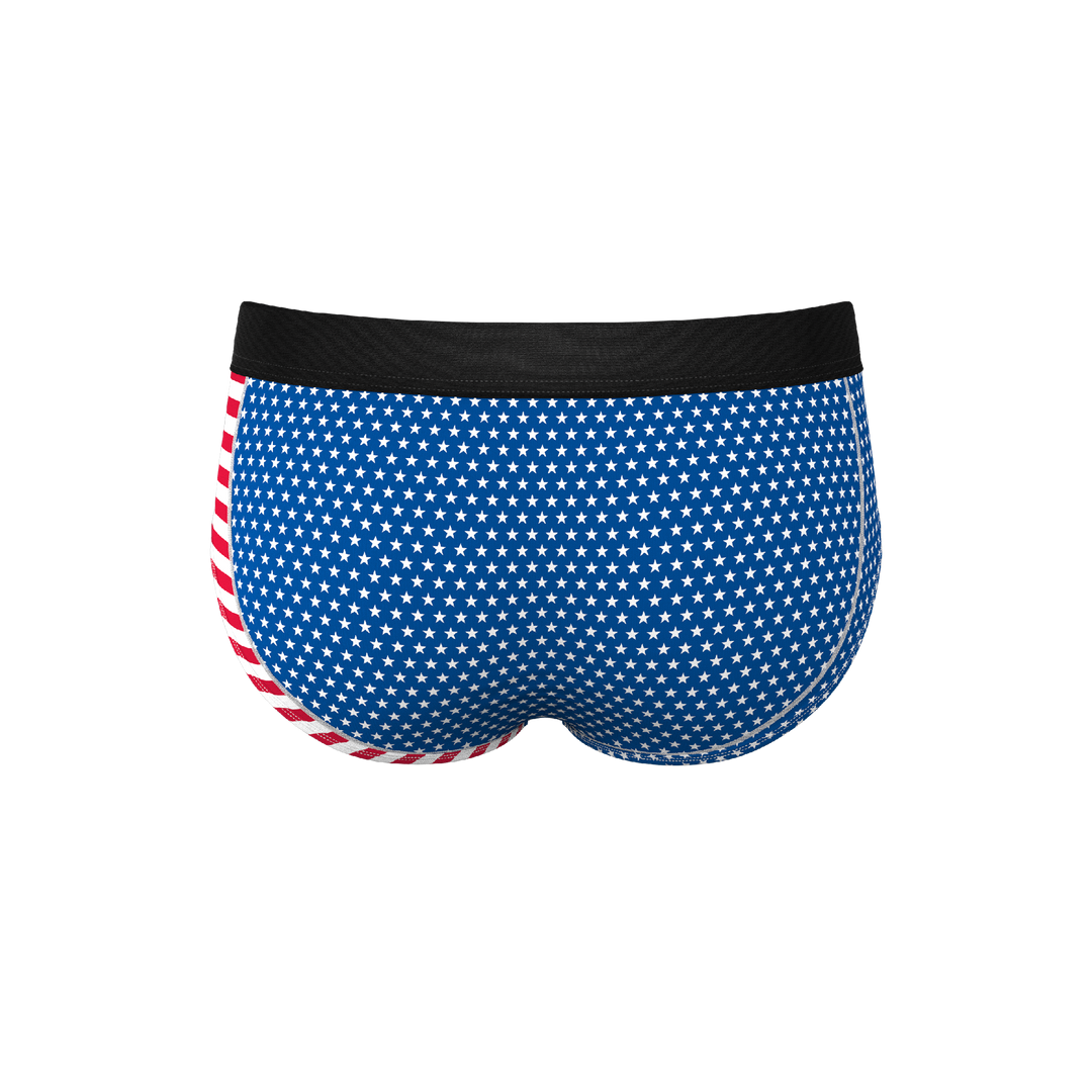 The Ellis Island USA Flag Ball Hammock® Briefs - Shinesty Patriotic Pouch Underwear