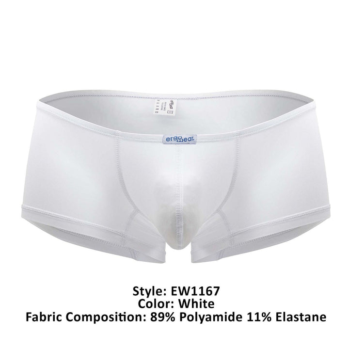 ErgoWear X4D Men's Trunk Underwear in White – men's trunks