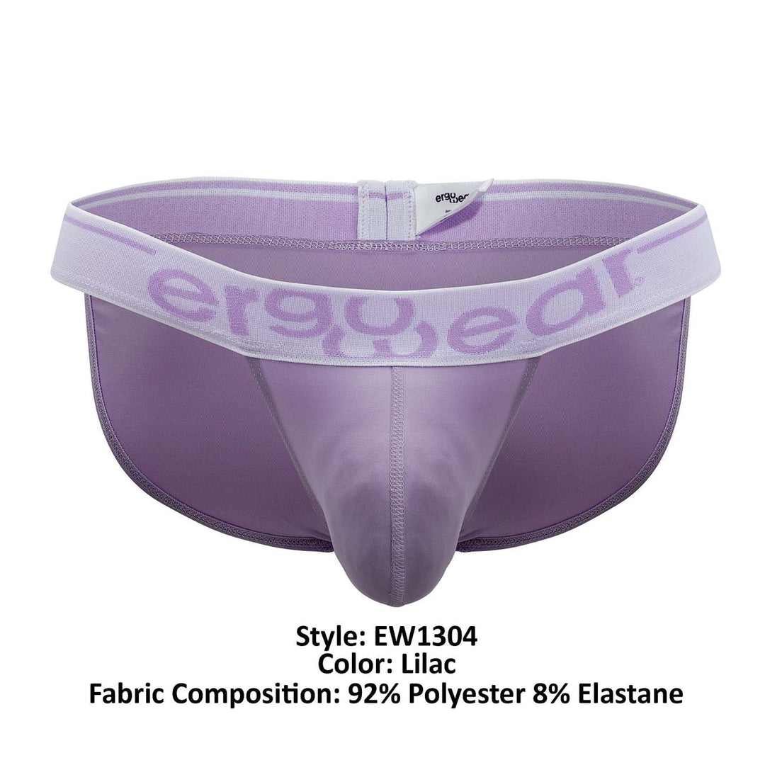 ErgoWear men's lilac MAX SE bikini briefs – ergonomic pouch low-rise underwear