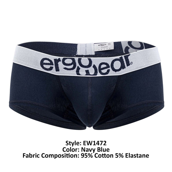 ErgoWear MAX COTTON Trunks in Navy Blue – men's trunks