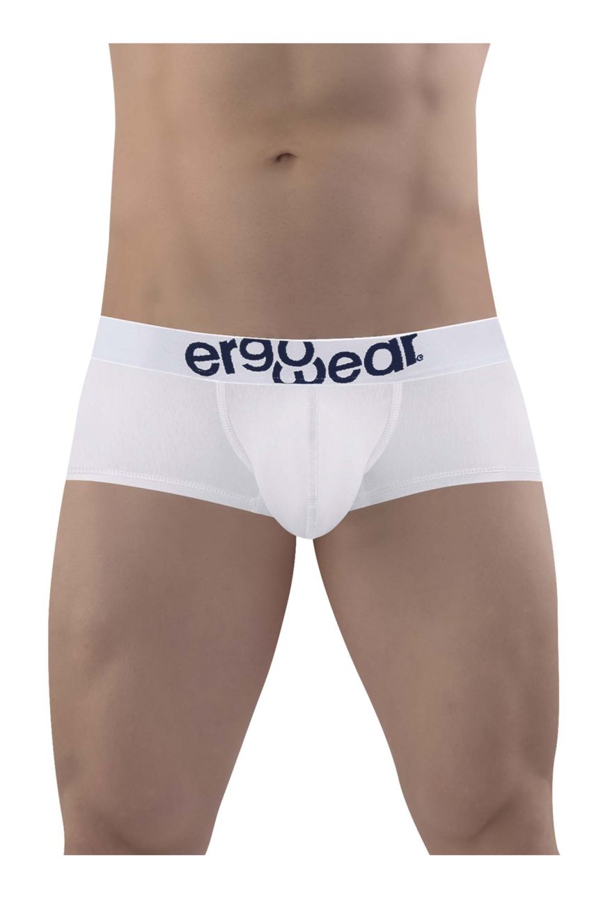 ErgoWear MAX COTTON Trunks in White – men's trunks