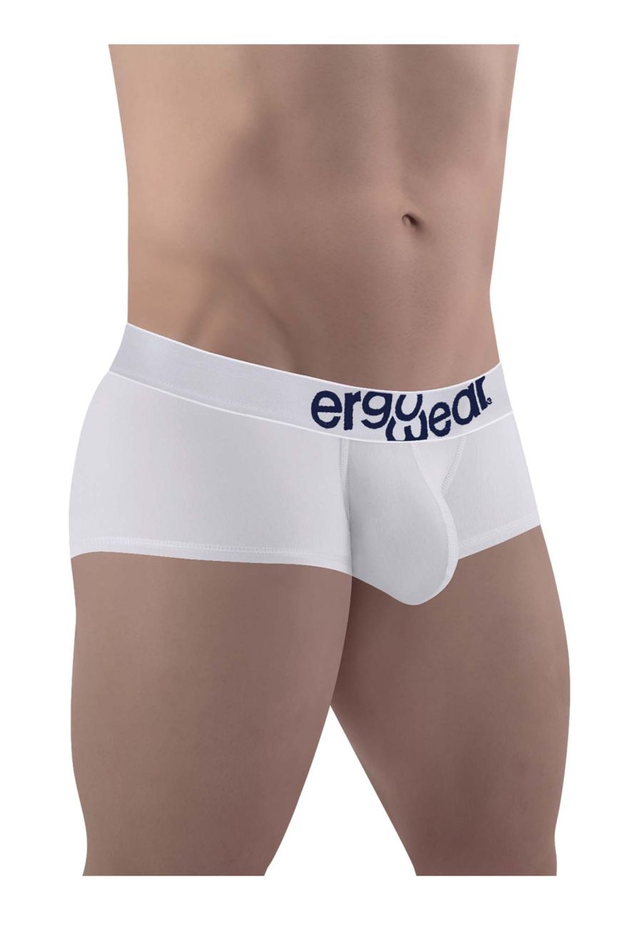 ErgoWear MAX COTTON Trunks in White – men's trunks