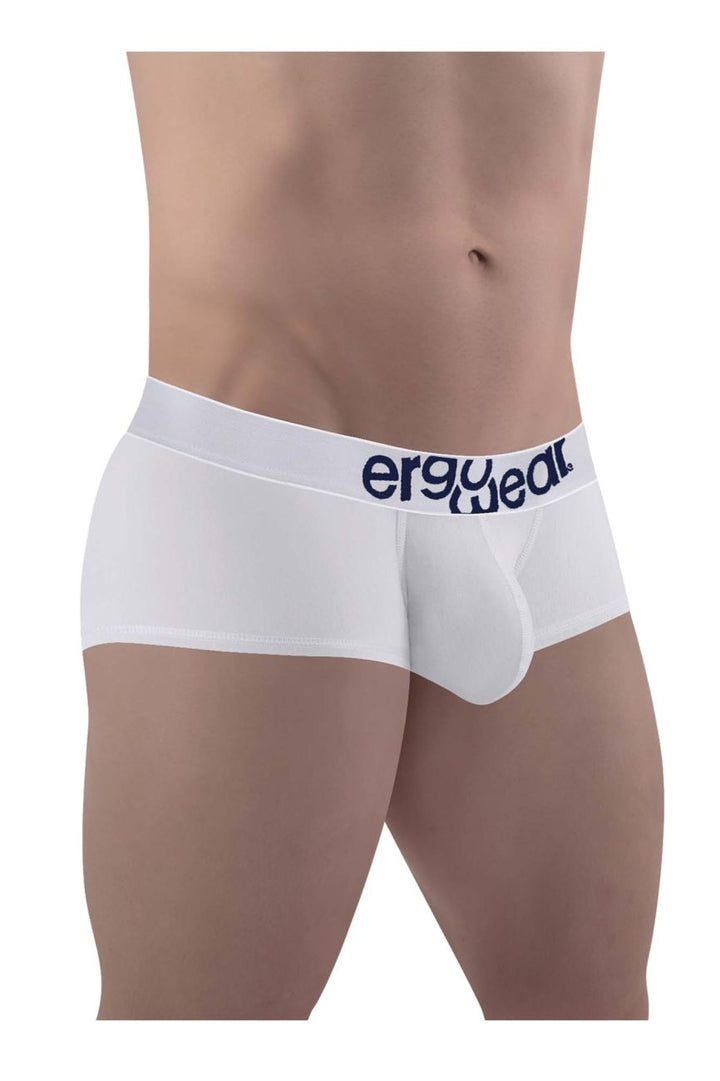 ErgoWear MAX COTTON Trunks in White – men's trunks