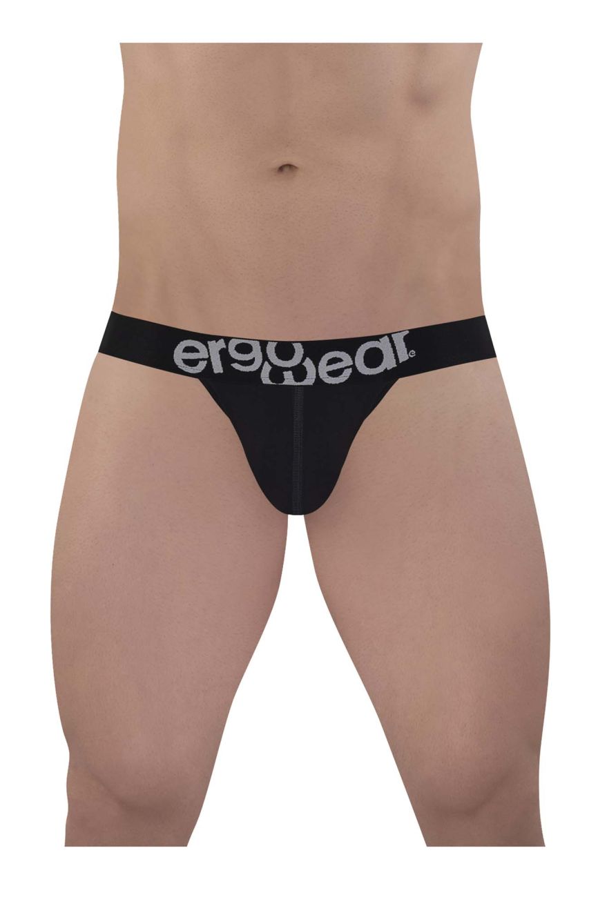 ErgoWear EW1483 MAX COTTON Bikini in black – men's black cotton bikini brief underwear