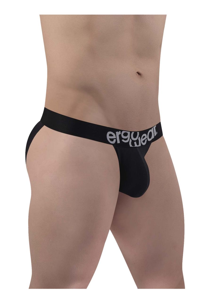 ErgoWear EW1483 MAX COTTON Bikini in black – men's black cotton bikini brief underwear