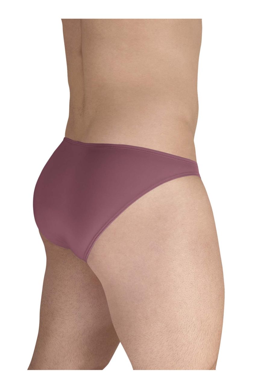 ErgoWear men's dusty pink X4D bikini briefs – silky polyamide full-coverage underwear