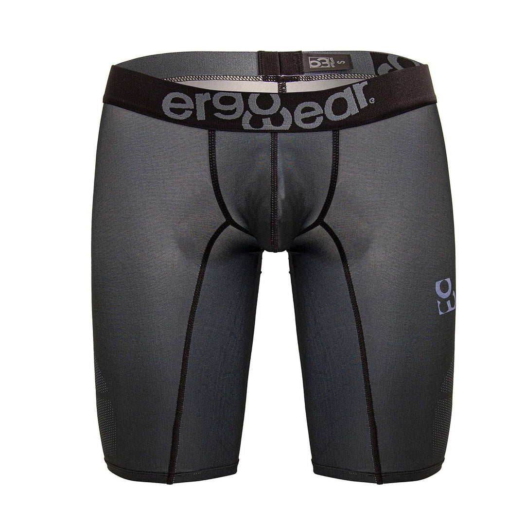 ErgoWear men's dark gray MAX SE athletic compression shorts – performance gym wear