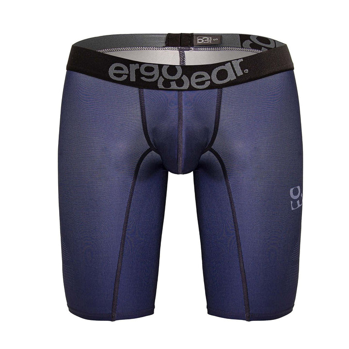ErgoWear men's dark blue MAX SE athletic compression shorts – performance gym wear