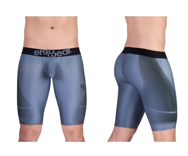 ErgoWear EW1609 MAX SE Athletic Shorts in gray black – men's compression athletic shorts