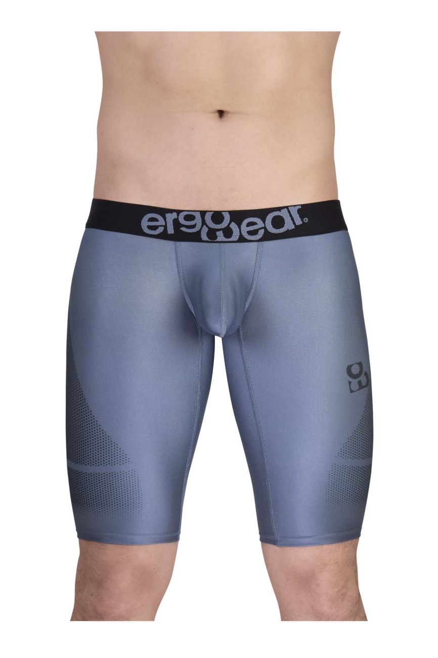 ErgoWear EW1609 MAX SE Athletic Shorts in gray black – men's compression athletic shorts
