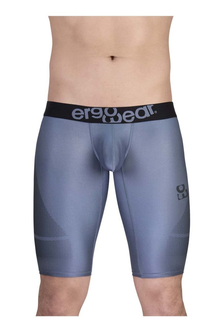 ErgoWear EW1609 MAX SE Athletic Shorts in gray black – men's compression athletic shorts
