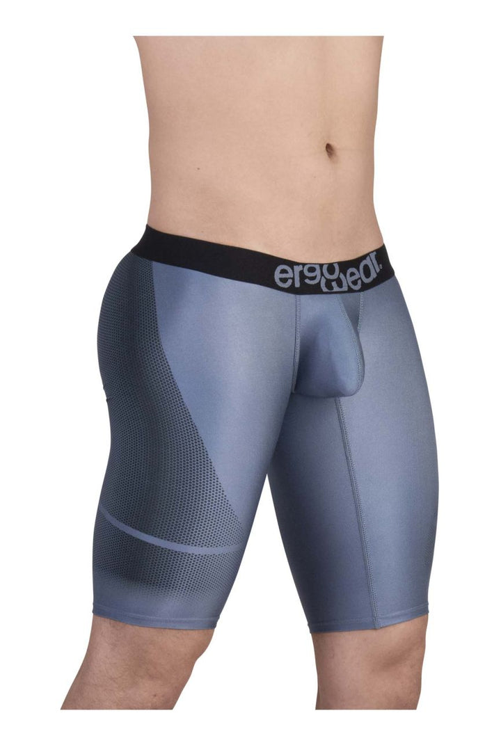 ErgoWear EW1609 MAX SE Athletic Shorts in gray black – men's compression athletic shorts