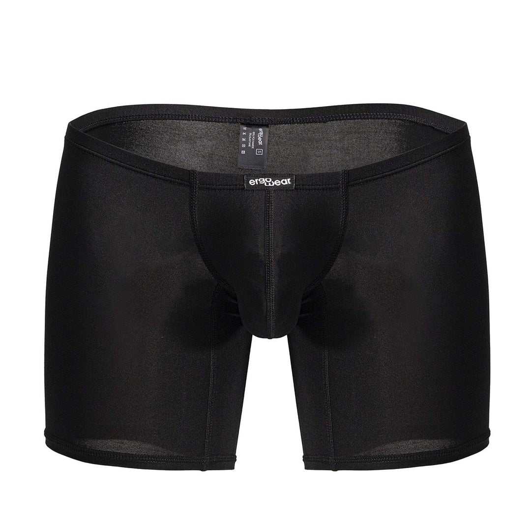 ErgoWear men's black X4D boxer briefs – low-rise polyamide full coverage underwear