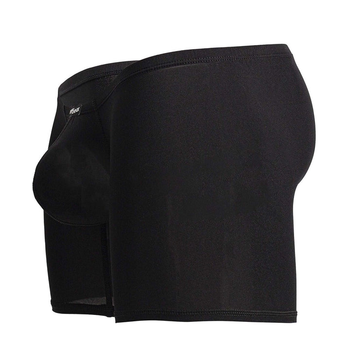 ErgoWear men's black X4D boxer briefs – low-rise polyamide full coverage underwear