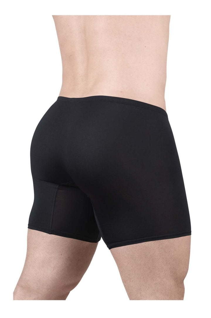 ErgoWear men's black X4D boxer briefs – low-rise polyamide full coverage underwear
