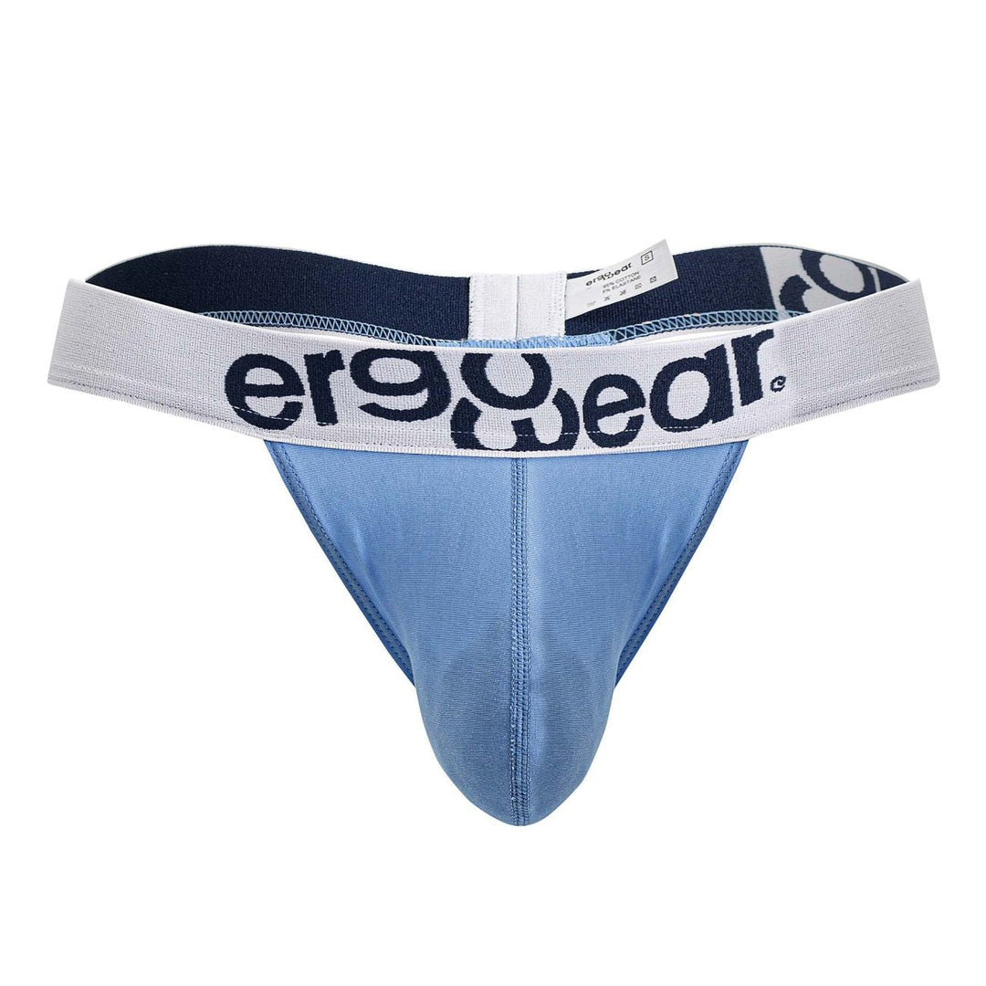 ErgoWear MAX COTTON Thongs in Light Blue – men's thongs