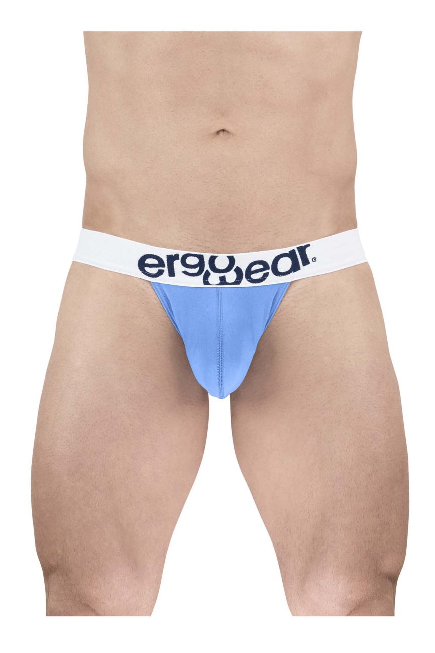 ErgoWear MAX COTTON Thongs in Light Blue – men's thongs