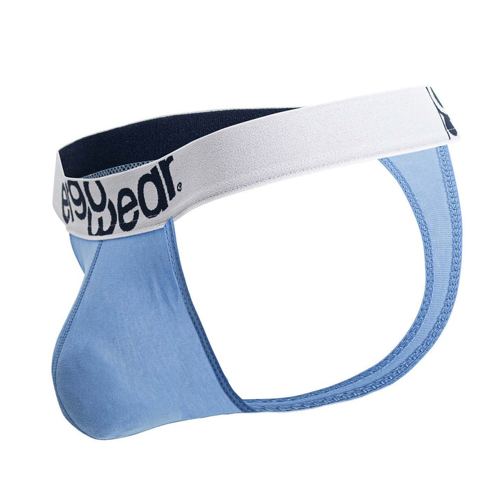 ErgoWear MAX COTTON Thongs in Light Blue – men's thongs