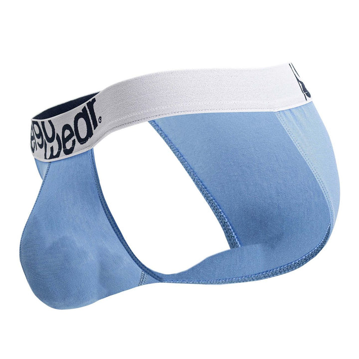 ErgoWear MAX COTTON Bikini in Light Blue – men's briefs
