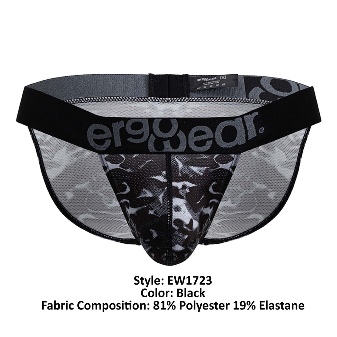 ErgoWear MAX SE CAMO Men's Bikini Brief in Black – men's briefs