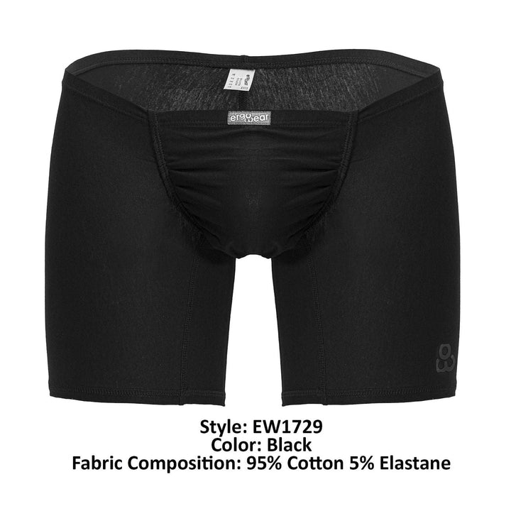 ErgoWear FEEL GR8 Cotton Men's Boxer Brief in Black – men's boxer briefs