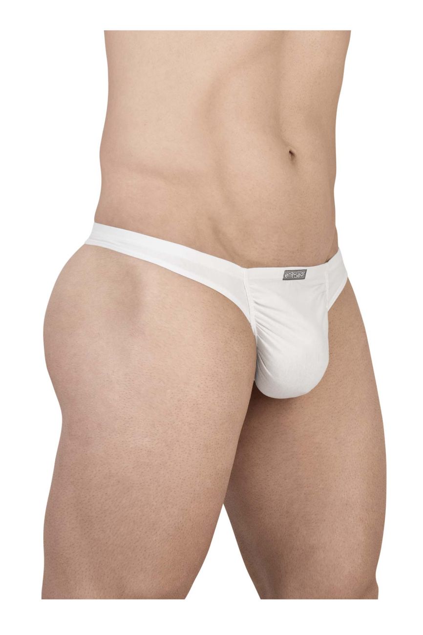 ErgoWear FEEL GR8 Cotton Men's Thong in White – men's thongs