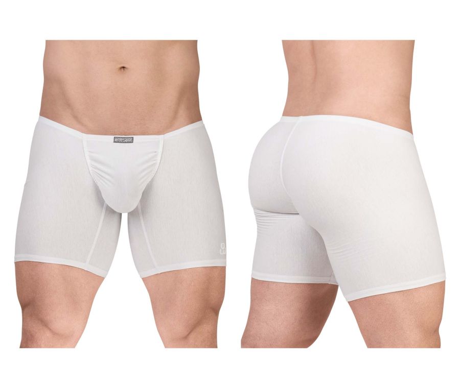 ErgoWear FEEL GR8 Cotton Boxer Briefs in White – men's boxer briefs