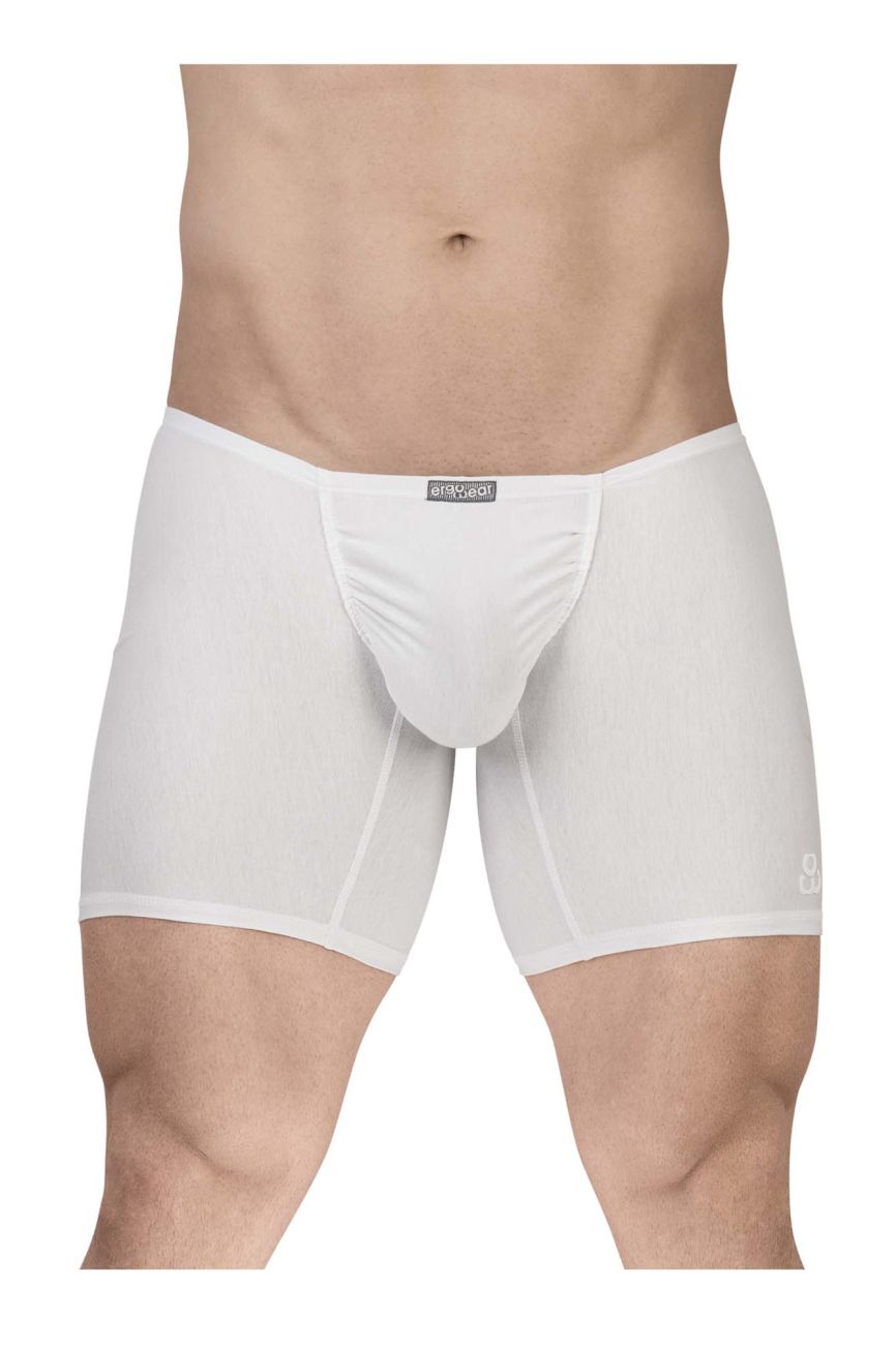 ErgoWear FEEL GR8 Cotton Boxer Briefs in White – men's boxer briefs