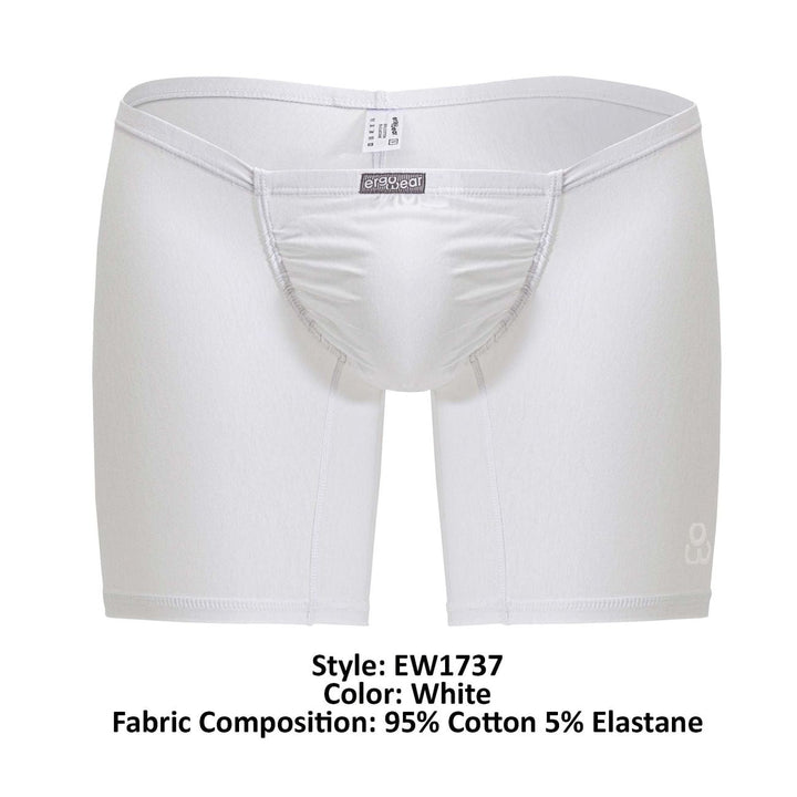 ErgoWear FEEL GR8 Cotton Boxer Briefs in White – men's boxer briefs