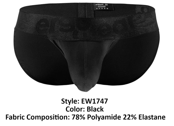 ErgoWear MAX BOLD Men's Bikini Brief in Black – men's briefs