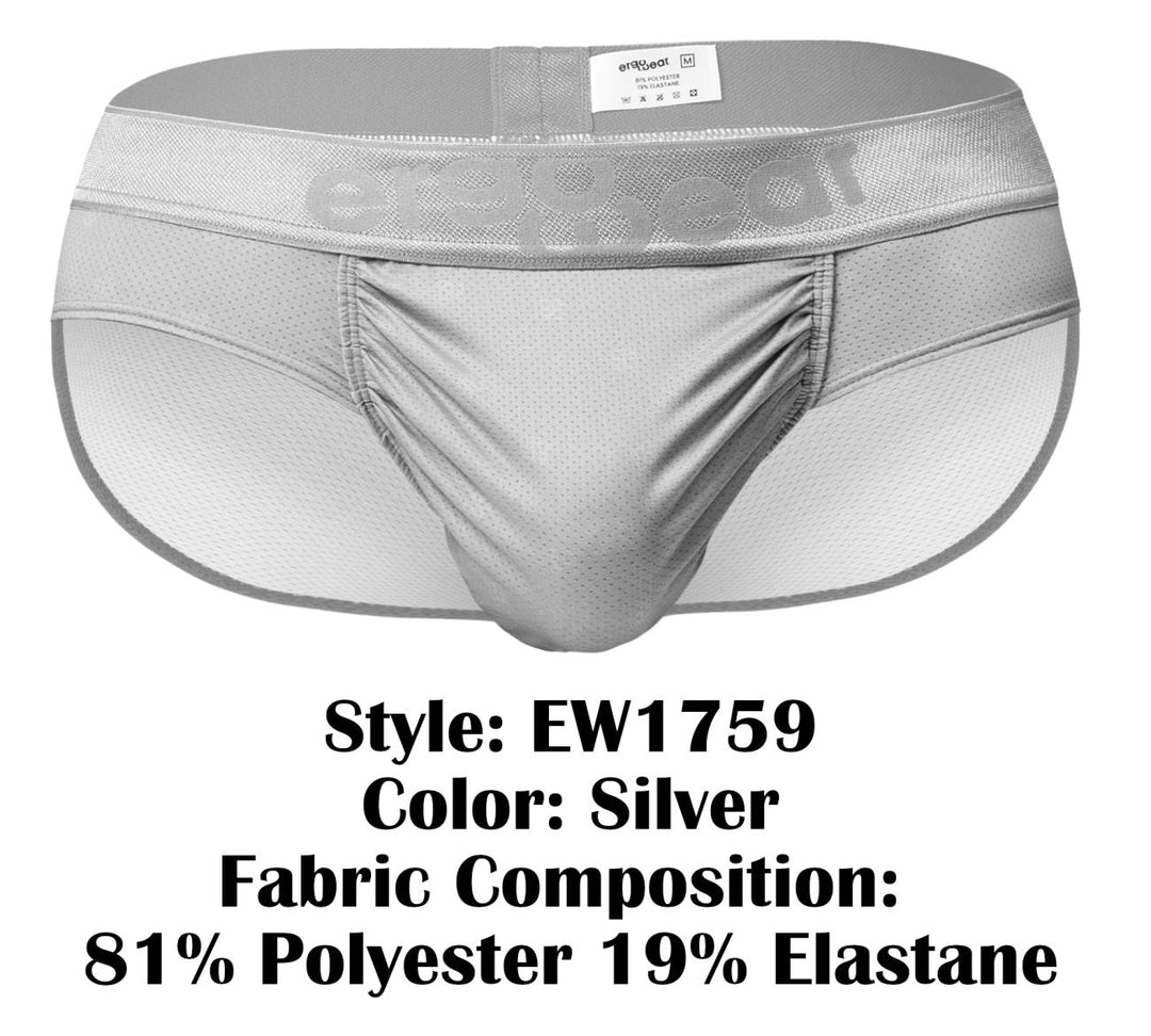 ErgoWear FEEL SE Men's Bikini Brief in Silver – men's briefs