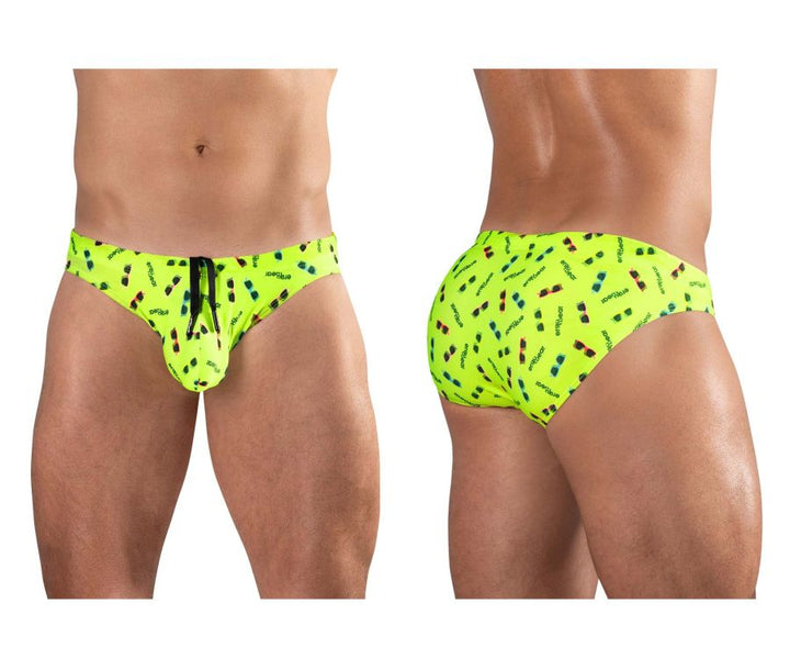 ErgoWear X4D SW Swim Briefs in Bright Yellow – men's swimwear