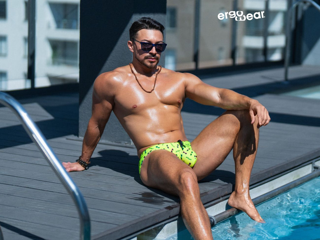 ErgoWear X4D SW Swim Briefs in Bright Yellow – men's swimwear