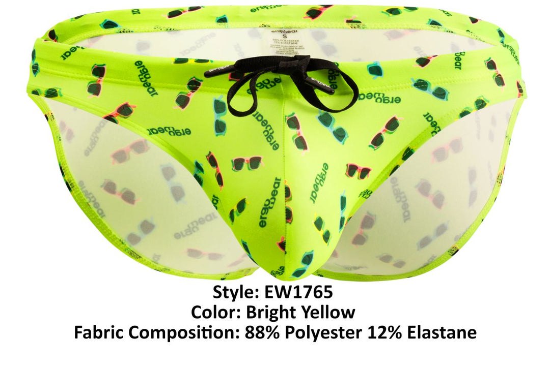 ErgoWear X4D SW Swim Briefs in Bright Yellow – men's swimwear
