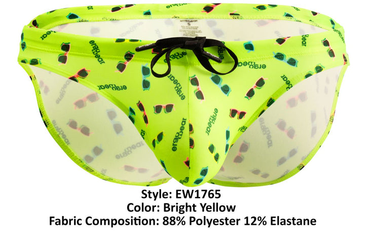 ErgoWear X4D SW Swim Briefs in Bright Yellow – men's swimwear