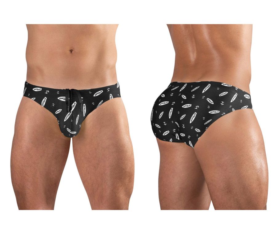 ErgoWear X4D SW Swim Briefs in Black/White – men's swimwear